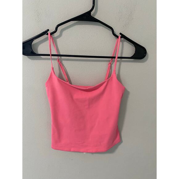 New Aritzia Contour Pink Double Lined Tank Top Size 2XS - Picture 1 of 3